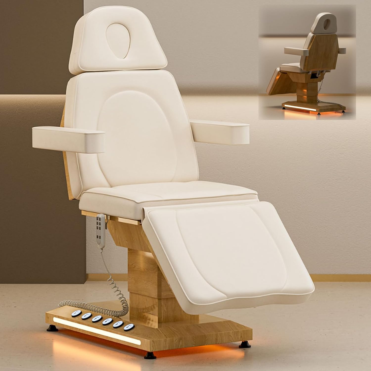 Icoget Electric Massage Table with LED Light For Spa & Esthetician Use