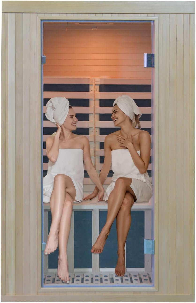 Kang Share Infrared Graphene Sauna with Canadian Hemlock & Functional Controller