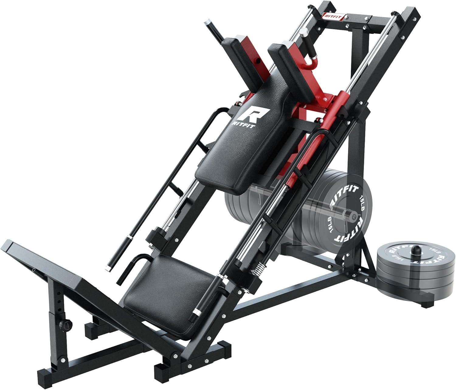 RitFit Leg Press Hack Squat Machine For Home or Commercial