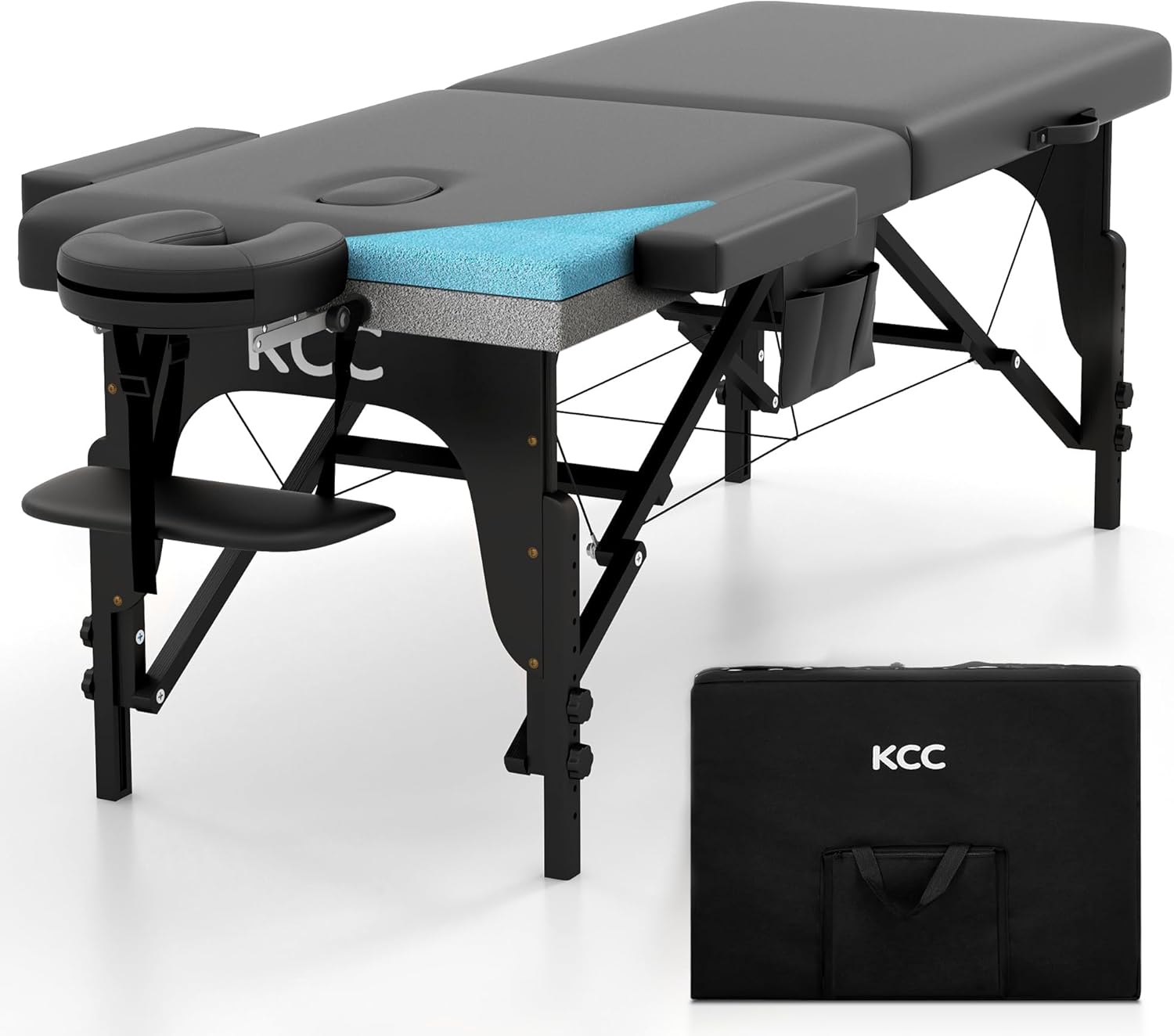 KCC Memory Foam Portable Massage Table