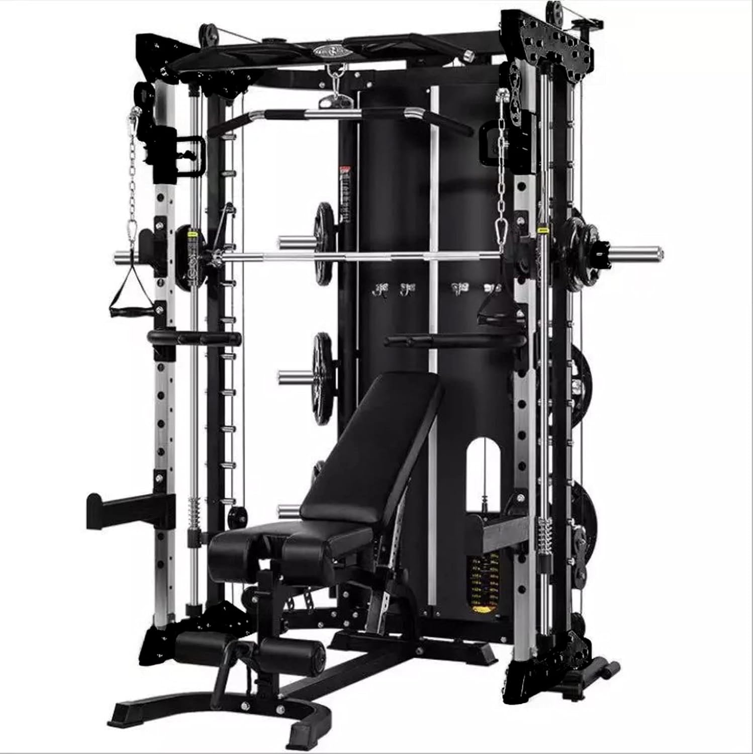 Commercial Home Gym Smith Machine With Cables