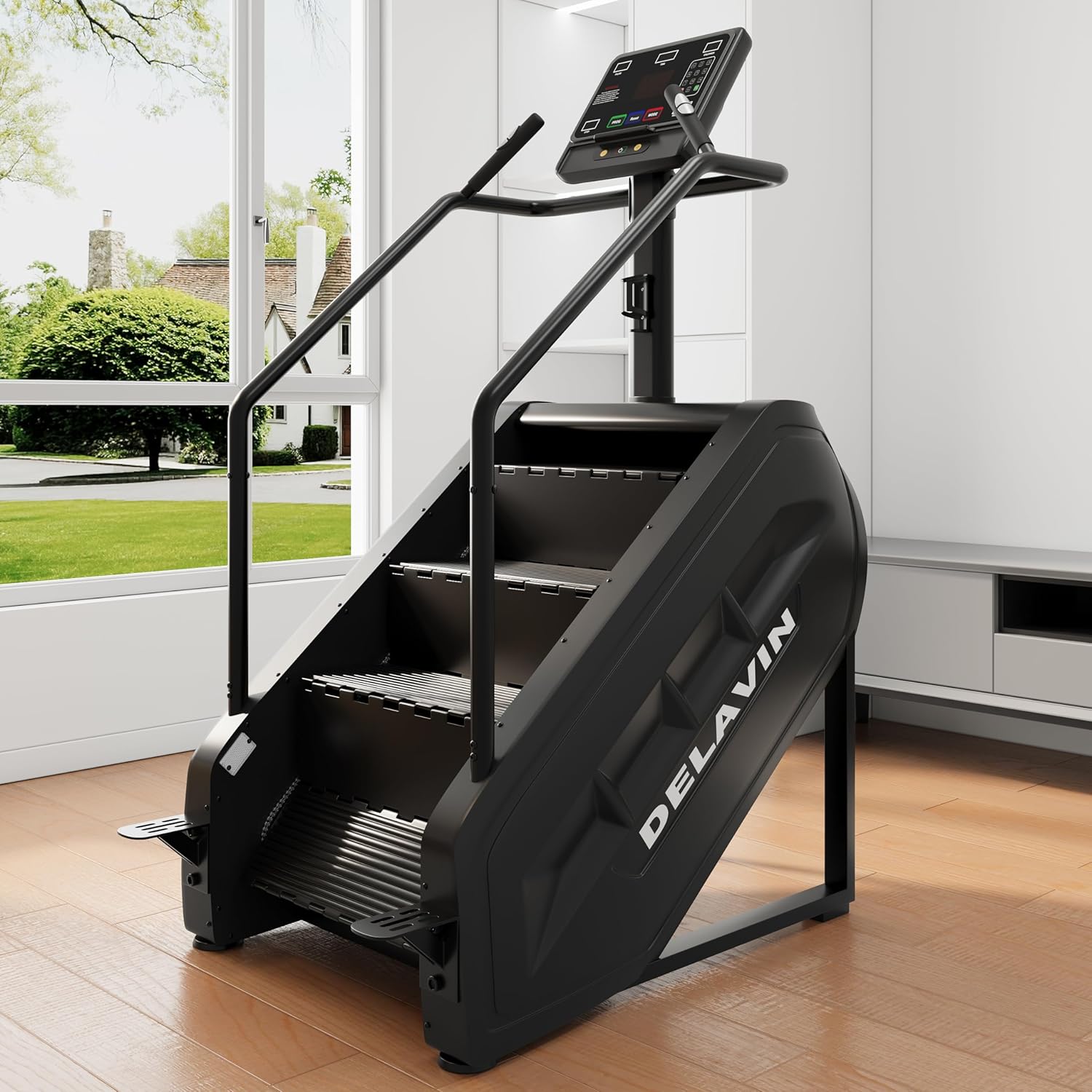 DELAVIN Stair Stepper with LED Screen For Home